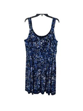 Connected‎ Woman Sleeveless Floral Print Dress Plus Size 20W